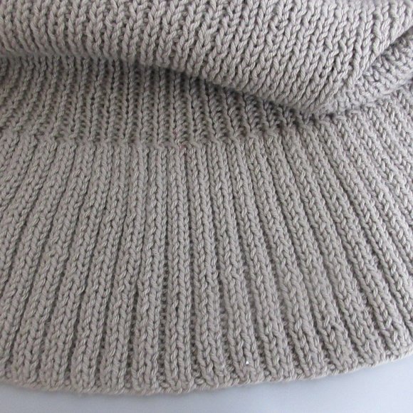 Sweater Shrug Vest One Size Mocha Brown Cable Knit Cowl Neck Cropped Open Front - Picture 4 of 5